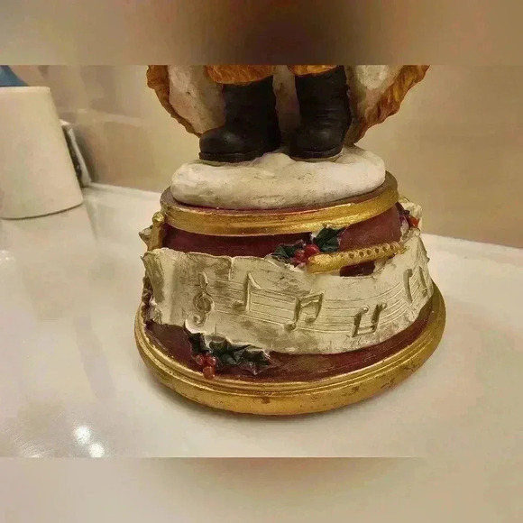 Vintage Windsor Collection " MUSICAL SANTA " Figurine Music Box Drum - Picture 6 of 10